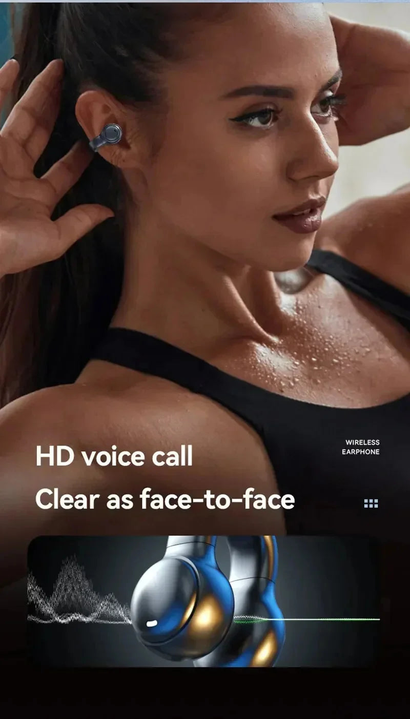 Sony Bone Conduction Wireless Earbuds - Bluetooth Headset with Noise Reduction Mic Sport Charging Earphones