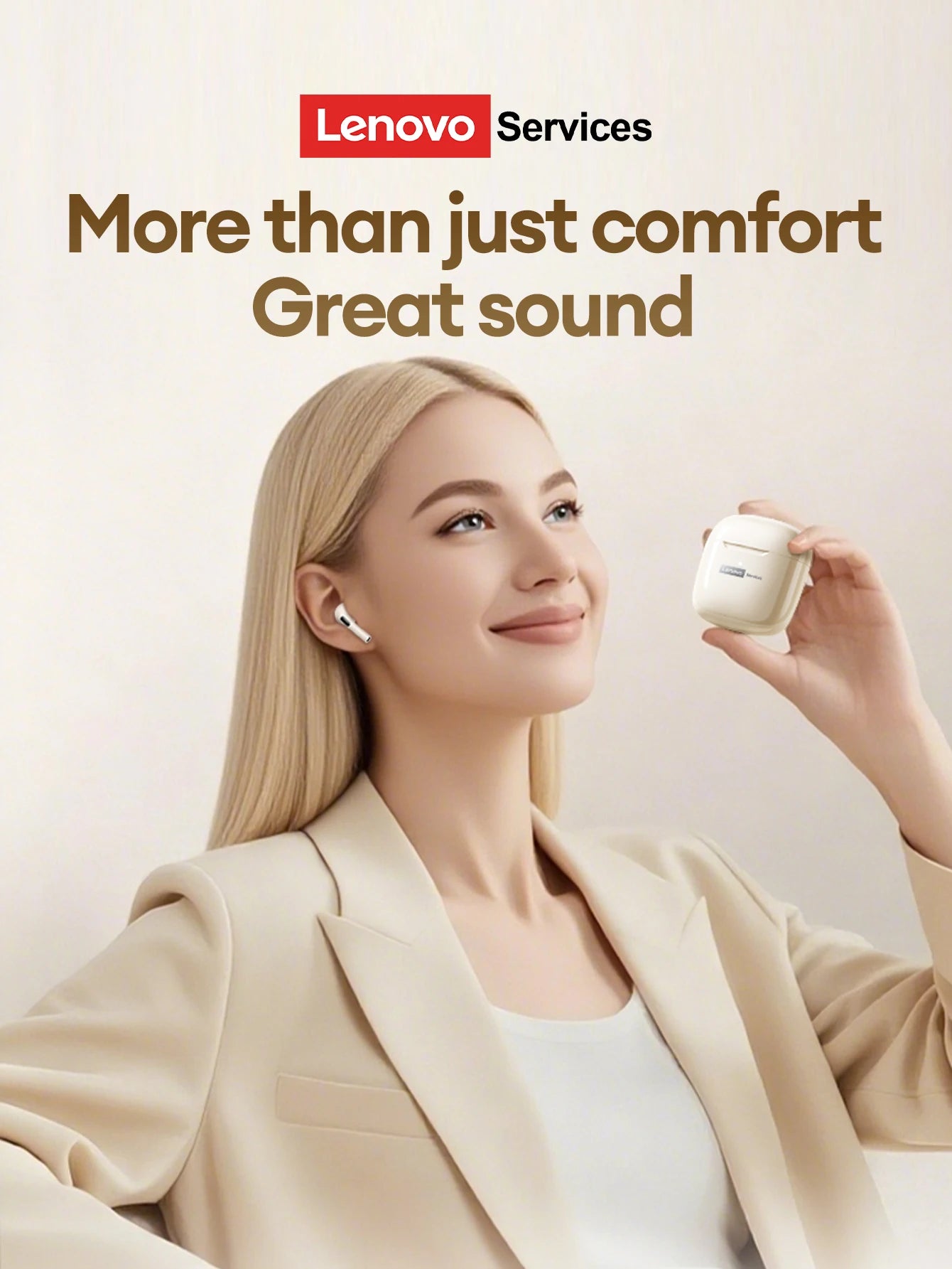 New Lenovo LE201 TWS Bluetooth 6.0 Earbuds ENC Call Noise Cancellation Ultra Long Latency Headphones Surround Sound Earphones