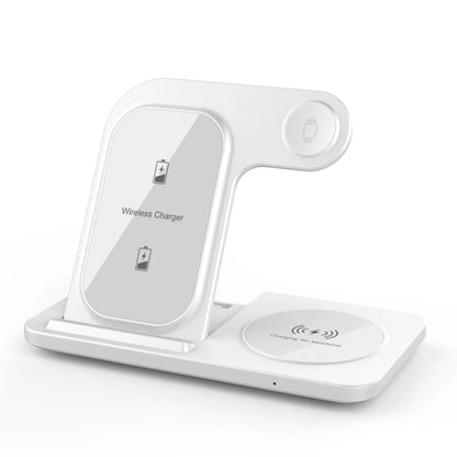 3 in 1 Wireless Charger Stand Pad For iPhone 15 14 13 12 X Max Foldable Fast Charging Station Dock For IWatch 8 7 SE AirPods Pro