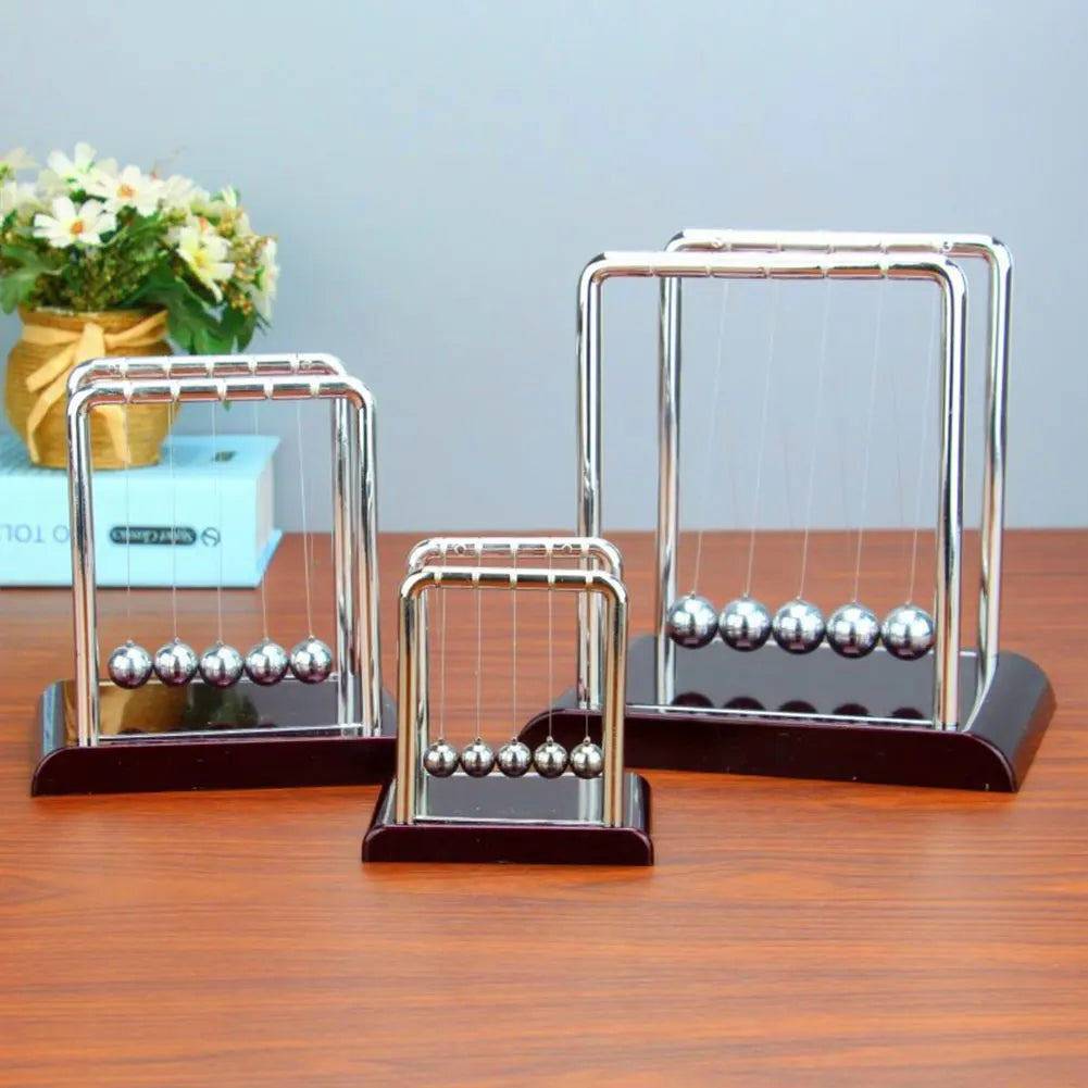 Newtons Cradle Steel Balance Ball School Teaching Supplies Physics Science Pendulum Desk Toy Kinetic Motion Toy Home Decoration