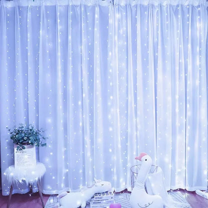 3x3m Curtain Garland Led Lights