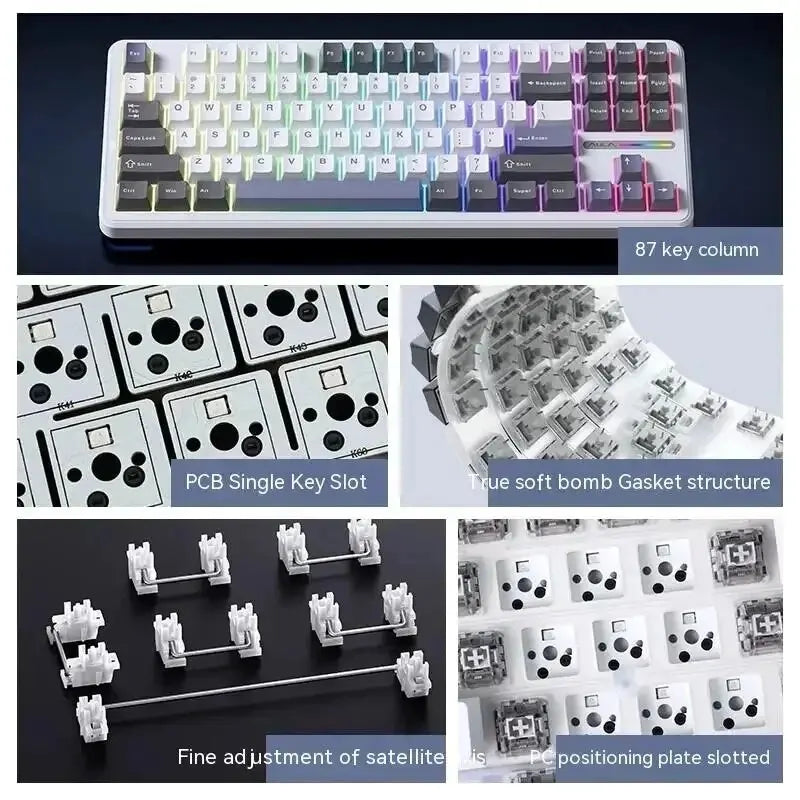AULA F87 Pro - Wireless Mechanical Keyboard - Silent Keys