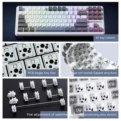 AULA F87 Pro - Wireless Mechanical Keyboard - Silent Keys