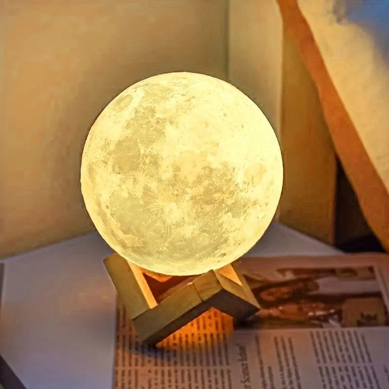 1 LED Moon Light Galaxy Lamp - Bedroom Decoration (Warm Light)