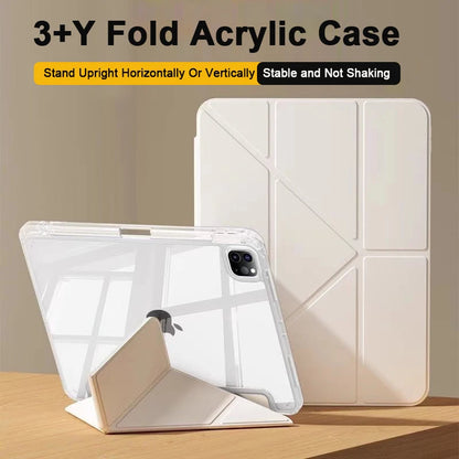 For iPad Air 5 Air 6 A16 11th M3 iPad Pro 11 12.9 13 10 Gen 10.5 10.2 9th 8th 6th 5th 9.7" Mini 7 6 Smart Case with Pen Holder
