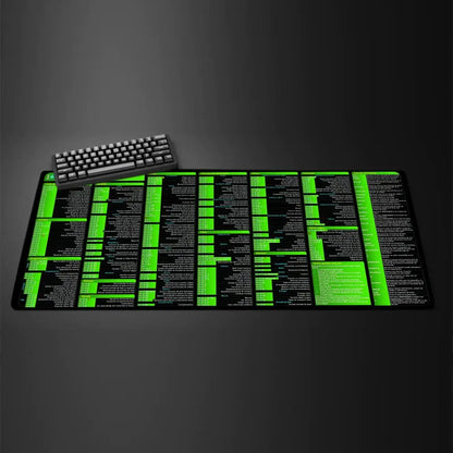 Excel shortcut keys in Spanish Mouse Pad Large mouse pad, desk pad, anti slip base, washable for office and home use