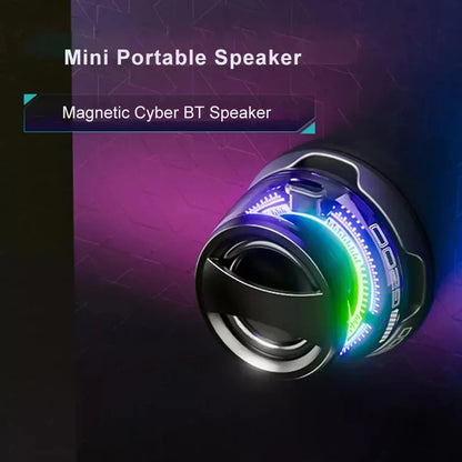 Mini Portable Bluetooth Speaker G200 RGB Color Light Magnetic Speaker BT5.3 Small Sound Box Phone Holder Wireless Loudspeaker