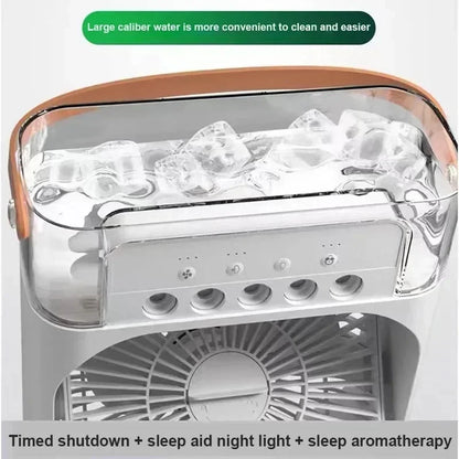 3 In 1 Portable Humidifier Fan Mini Air Conditioner
