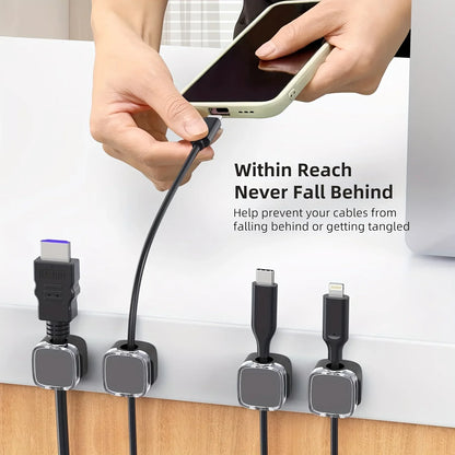 VIKEFON 6pcs Magnetic Cable Management Clips
