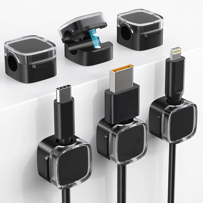 VIKEFON 6pcs Magnetic Cable Management Clips