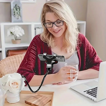 360° Adjustable Mobile Phone Holder Universal Flexible Clip Stand Smartphone Holder Lazy Holder Bed Desktop Bracket Mount Stand
