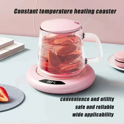 Thermostat Coaster USB Home Heating Coaster 3-speed Adjustment Heating 55 Degrees Constant Temperature