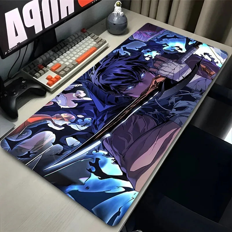 Purple Clouds Mouse Pad XXL PC Cool Anime S-solo L-leveling Desk Mat Large Gamer Cabinet Mousepad Laptop Keyboard Rug Best Gift