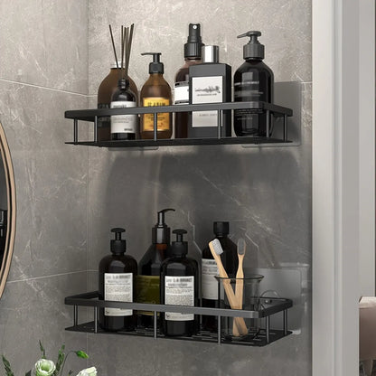 Bathroom Storage - No Drill - Wall Mount - Corner Shelf