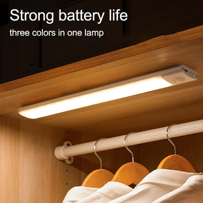 10/20/30/40/60CM Night Light USB Rechargeable Motion Sensor Led Light