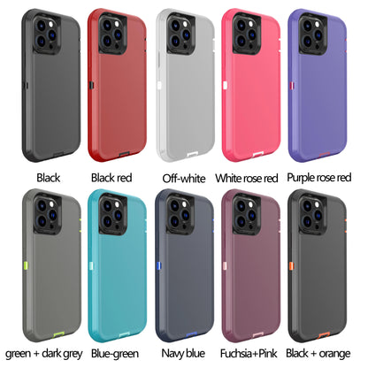3 IN 1 Heavy Duty Armor Shockproof Dust-Proof Case For iPhone 15 14 13 12 11 16Pro MAX  MINI XSMAX XR X XS SE 6 7 8 PLUS Cover