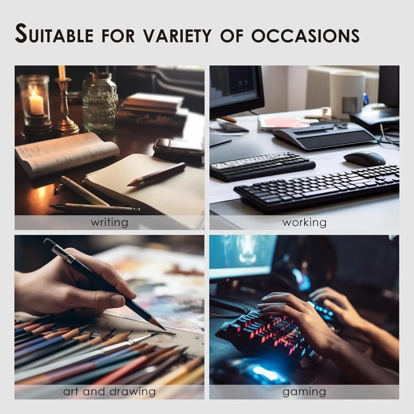 YSAGI Leather Desk Mat - Non-Slip PU Desk Pad for Office and Home Large Mouse Pad and keyboard Desk Mats on Top of Desks