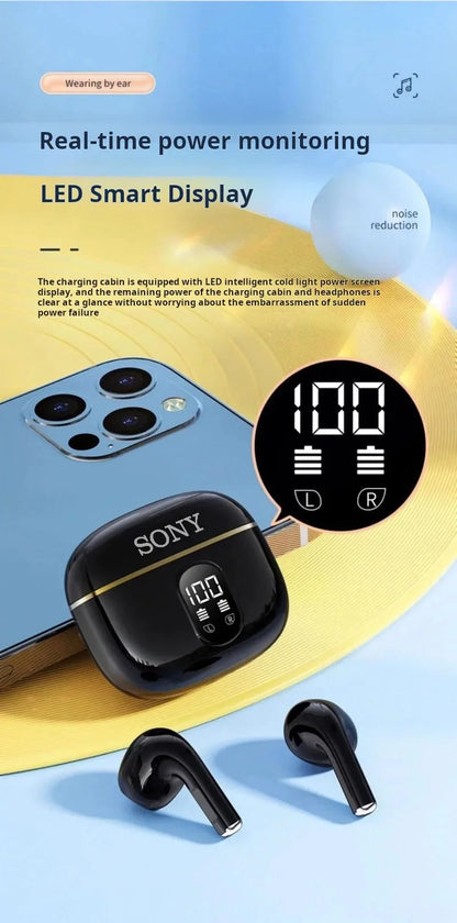 Sony True Wireless Earphone HIFI Stereo Sound ENC Bluetooth Headphones Power Display Earbuds For IPhone Samsung Headset Cable