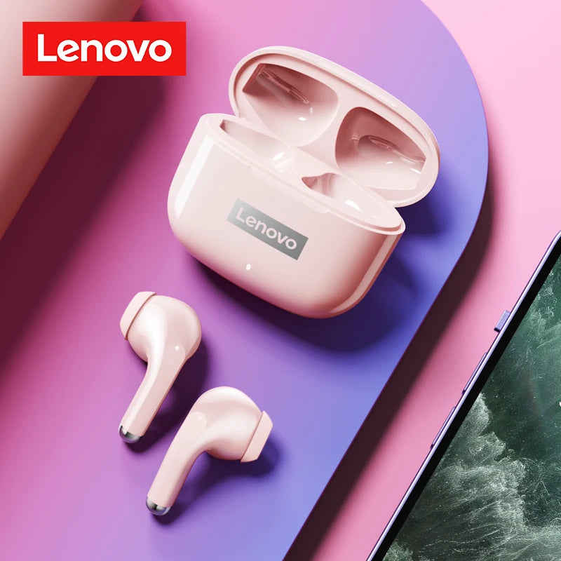 Choice Lenovo LP40 Pro TWS Bluetooth Earphones Touch Control Music Sport Headset Noise Reduction Gaming Headphones 250mAh New
