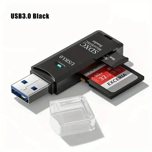 Robust 2-in-1 USB 3.0 2.0 Micro SD Card Reader