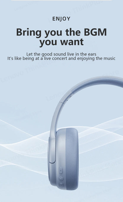 Original Lenovo 5.3 Wireless Bluetooth Headset TH20 Gaming Dual Mode Foldable Sport Headphone HIFI Sound Music Earphone 2023 New