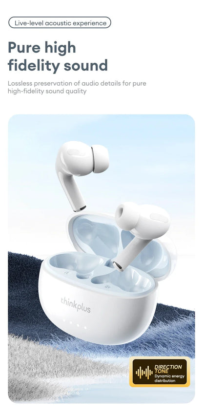Lenovo LP5 PRO Wireless Bluetooth 5.4 Earphones TWS HiFi Sound Gaming Earbuds LP5Pro Sport headset Long Standby Touch Control