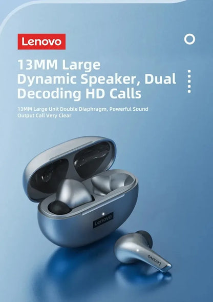 Lenovo LP5 Wireless Bluetooth Earphones HiFi Music Earbuds With Mic Headphones Sports Waterproof Headset Original New Version
