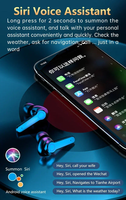 M19 headset TWS Earphone Intelligente Touch Control Wireless Bluetooth-compatible Headphones Waterproof LED Display With Mic