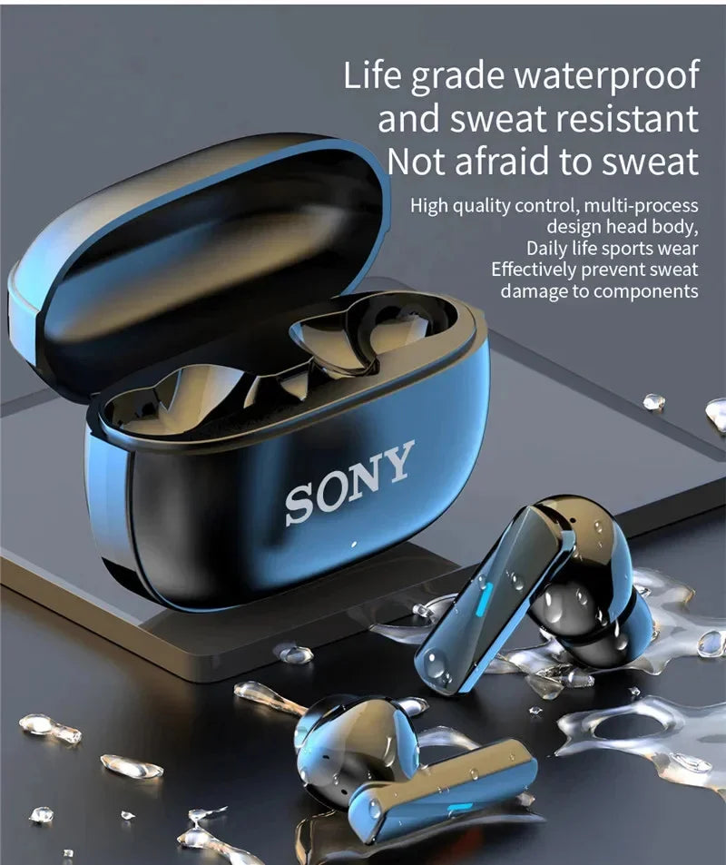 S ony True Wireless Bluetooth Earphones Headphones In-ear Earplugs Waterproof Fitness Motion Music Hedset Flip Cover Earphone