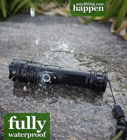Super XHP120 Powerful Led Flashlight XHP90 High Power Torch Light Rechargeable Tactical Flashlight 18650 TYPE-C Camping Lamp