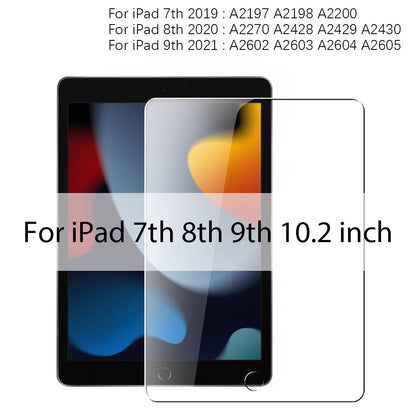 Tempered Glass Screen Protector For Ipad Pro 13 M4 2025 12.9 A16 11th Air 11 5 4 M3 M2 10 9 9th 10th 8 Generation Mini 7 6 Film