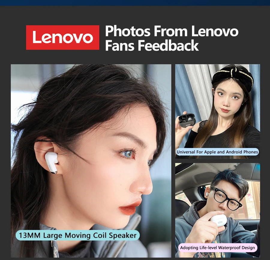Original Lenovo LP5 TWS Wireless Bluetooth Earphone Long Battery Life Sports Headphone Dual Mode Gaming HD Call Headset With Mic