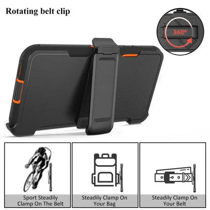 3 IN 1 Heavy Duty Shockproof Armor Case
