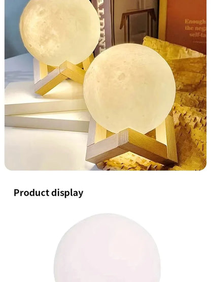1 LED Moon Light Galaxy Lamp - Bedroom Decoration (Warm Light)