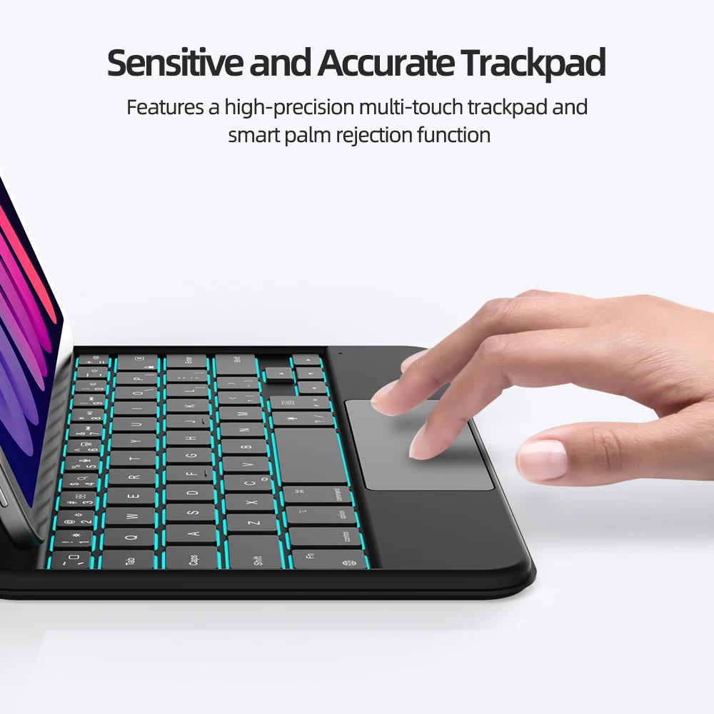 GOOJODOQ Magic Keyboard Case for iPad Mini 7 A17 Pro Mini 6 6th/7th Gen 8.3 inch Floating Cantilever Stand Multi-Touch Trackpad