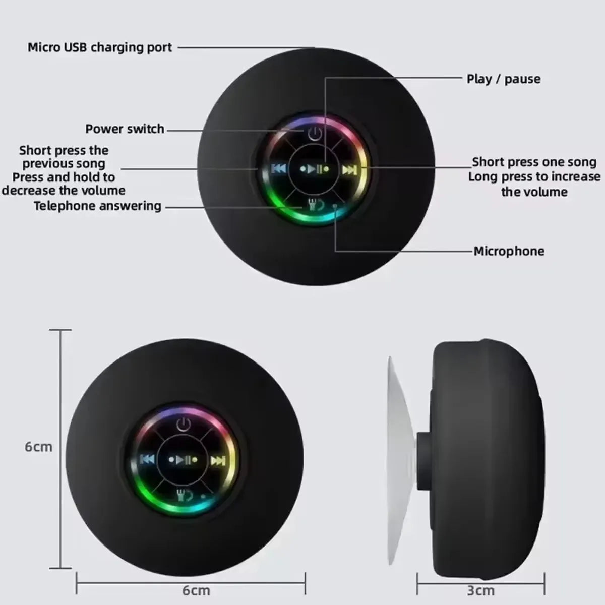 Yunskill Waterproof Portable Bluetooth Speaker