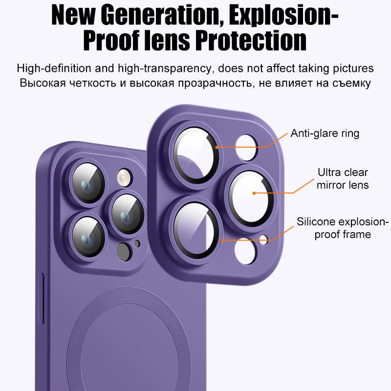 Original Matte Silicone Magnetic Case For iPhone 1
