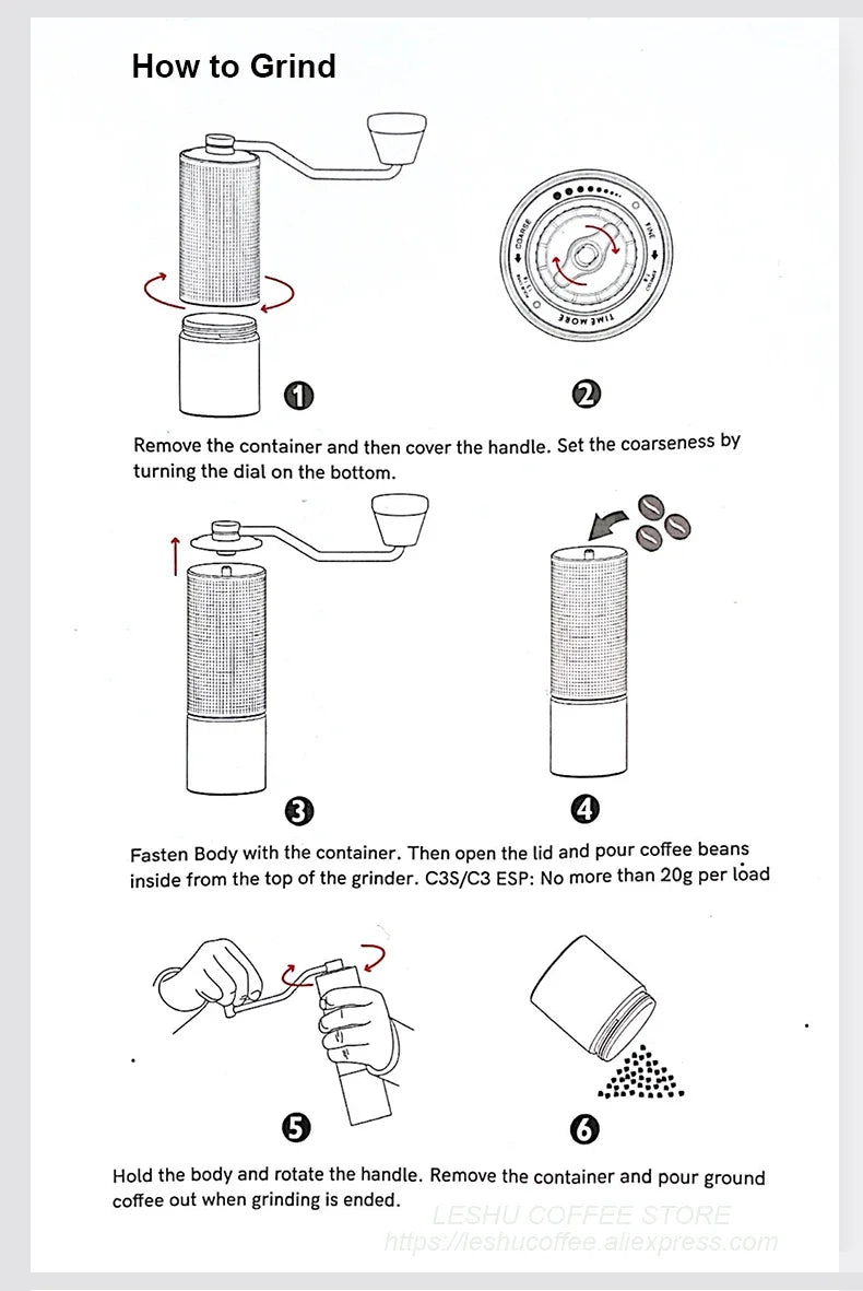 TIMEMORE Chestnut C3S / C3ESP Manual Coffee Grinder