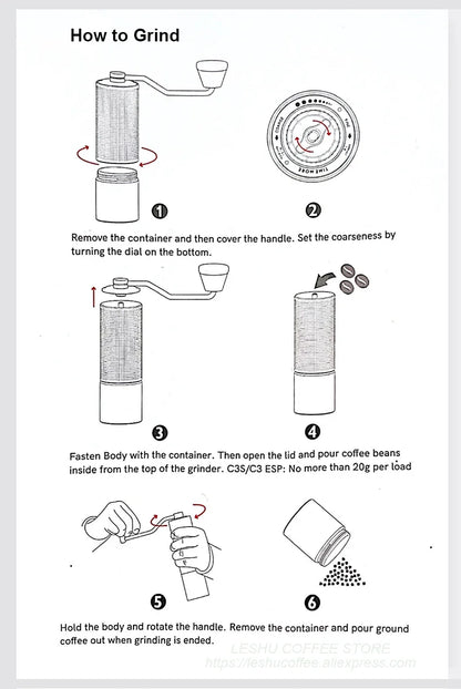 TIMEMORE Chestnut C3S / C3ESP Manual Coffee Grinder
