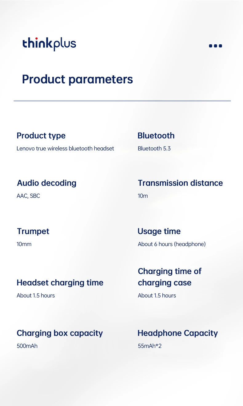 Original Lenovo XT80 Sports Wireless Earphones with Mics