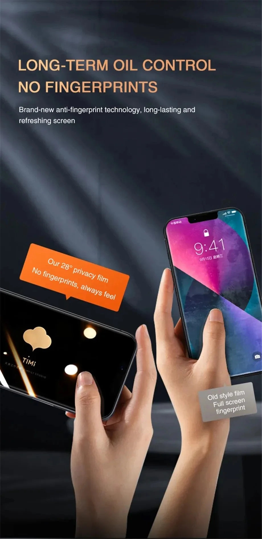 Anti-Spy Tempered Glass Screen Protector – Secure Your Privacy, Protect Your Screen