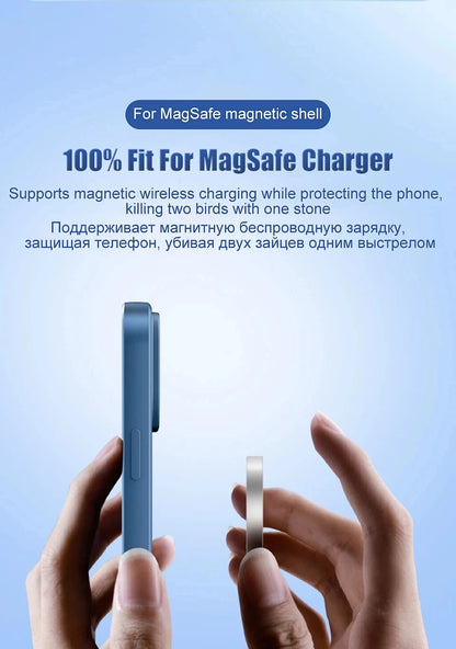 Original Wireless Charging For Magsafe Liquid Silicone Bumper Case For iPhone