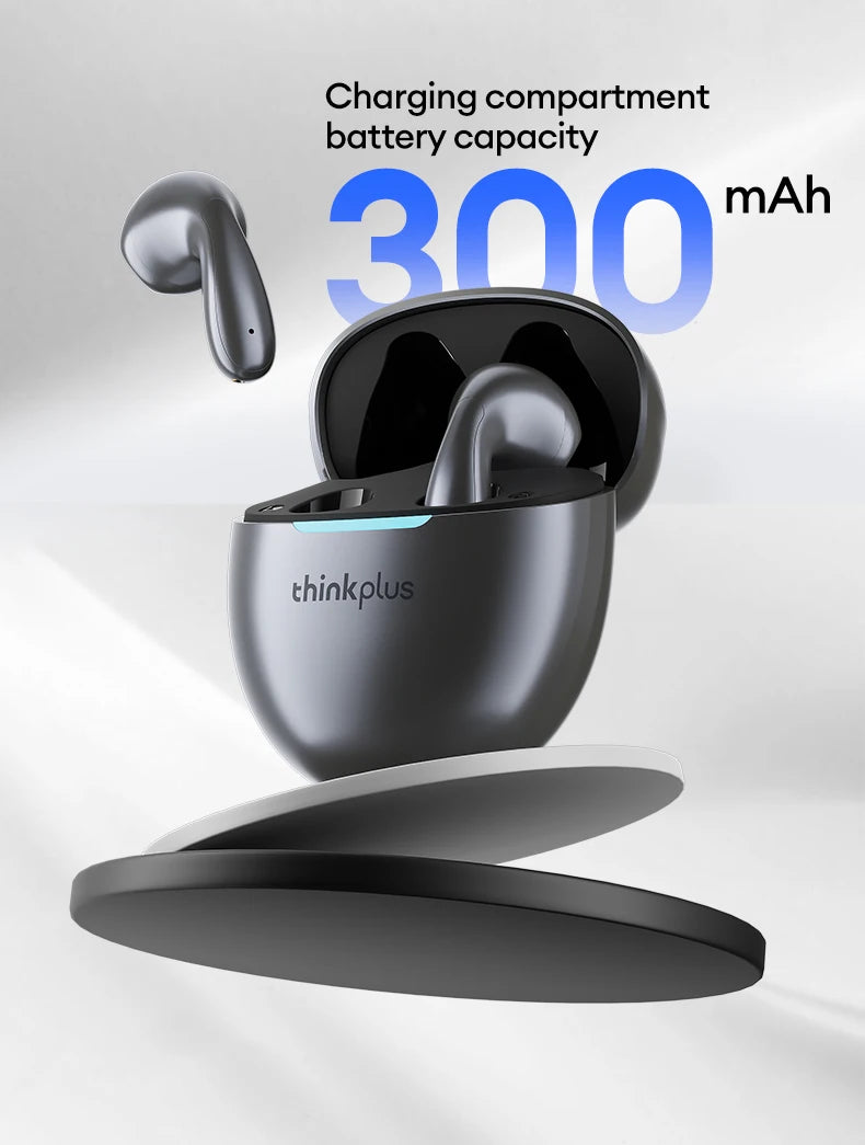 Lenovo Earphones Wireless Bluetooth Business Headset Noise Reduction Sport Earbuds Low Latency Gaming Headphones  Long Endurance