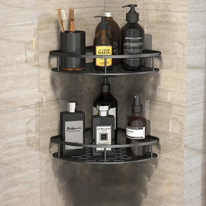 Bathroom Storage - No Drill - Wall Mount - Corner Shelf