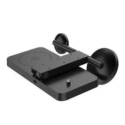 15W 4 In 1 Foldable Fast Charging Station Magnetic Wireless Charger Stand For Magsafe iPhone 12-16 iWatch Airpods Desktop Stand