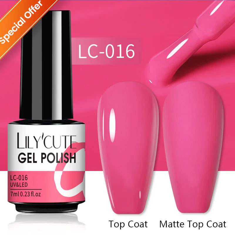 LILYCUTE 129 Colors Nail Gel Polish