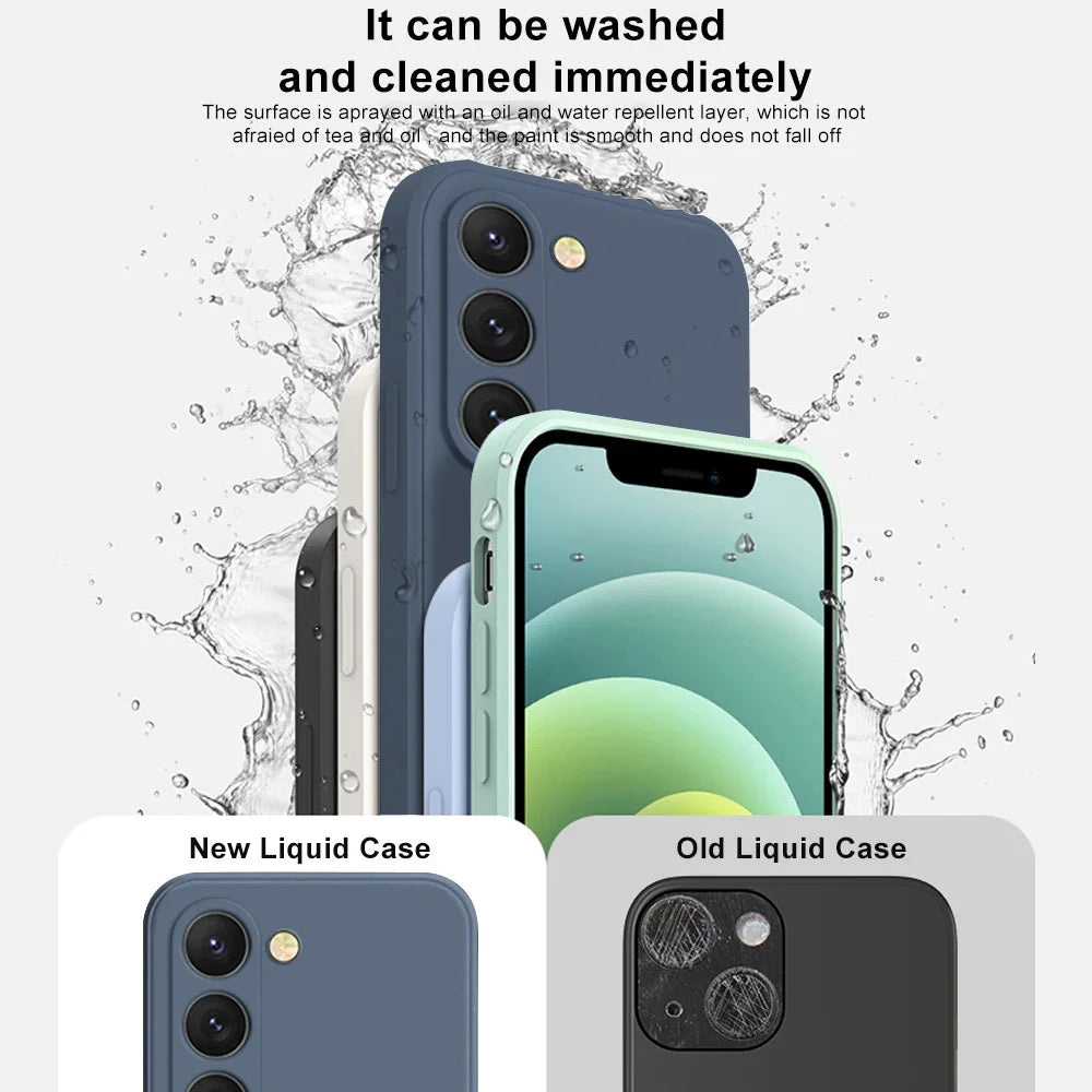 Luxury Liquid Silicone Case for Samsung