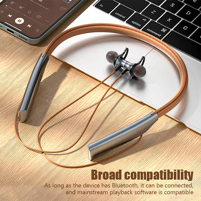 Wireless Bluetooth Earphones Wireless Headphones Magnetic Sport Neckband Neck-hanging Earbuds Wireless with Mic Bluetooth5.0