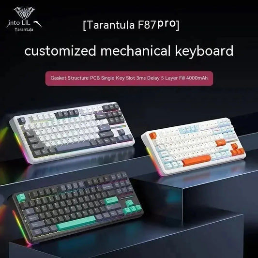 AULA F87 Pro - Wireless Mechanical Keyboard - Silent Keys