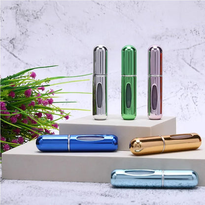 5/8ml Spray Perfume Refillable Bottle Liquid Spray Bottling Dispenser Bottom Charge Portable Travel Cosmetic Sub-Bottle